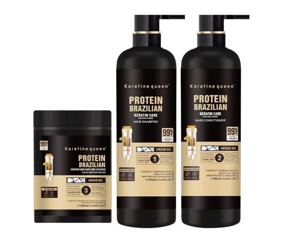 VB Protein Brazilian Keratin Hair Shampoo, Conditioner & Mask Set